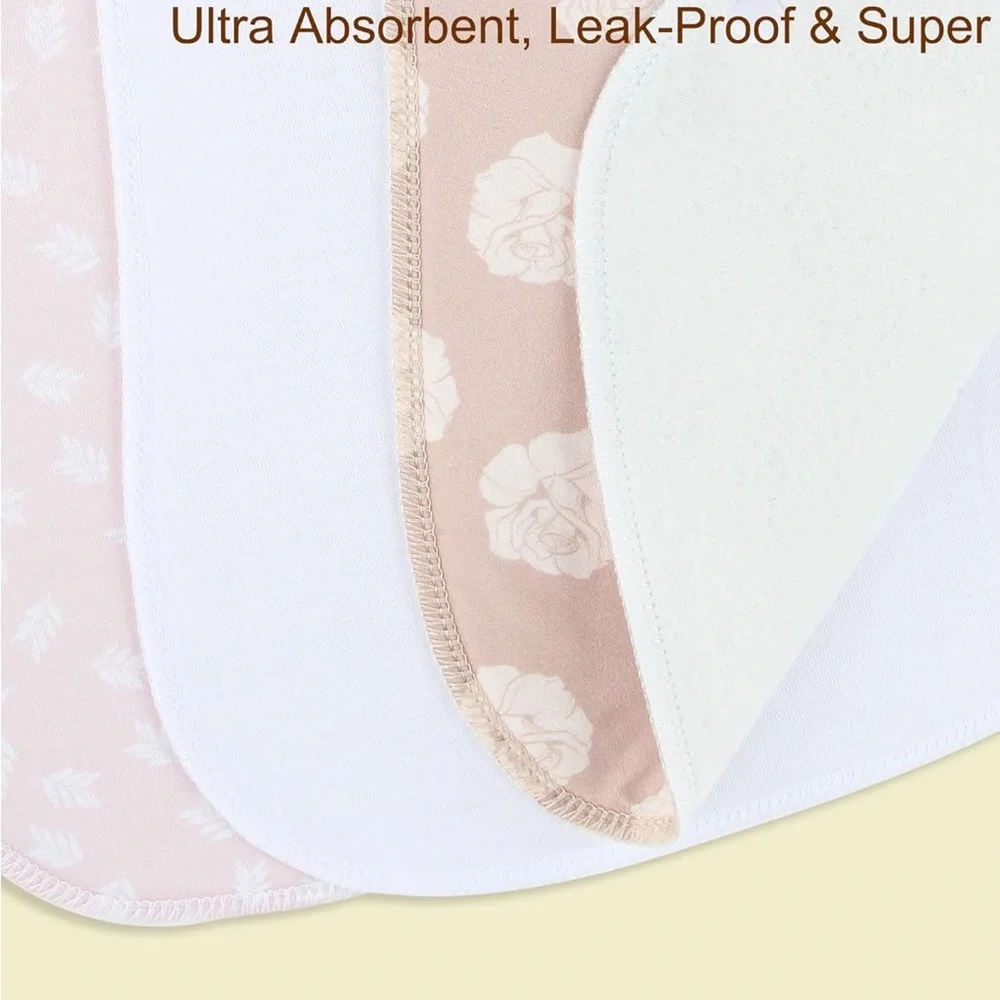 12 Pack Baby Burp Cloths 3 Layers Thicken Cotton Absorbent Soft Spit Up Bibs